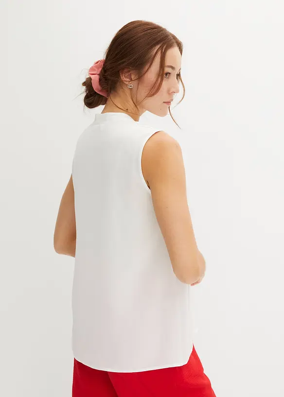BODYFLIRT Satin-Top Mit Kellerfalte