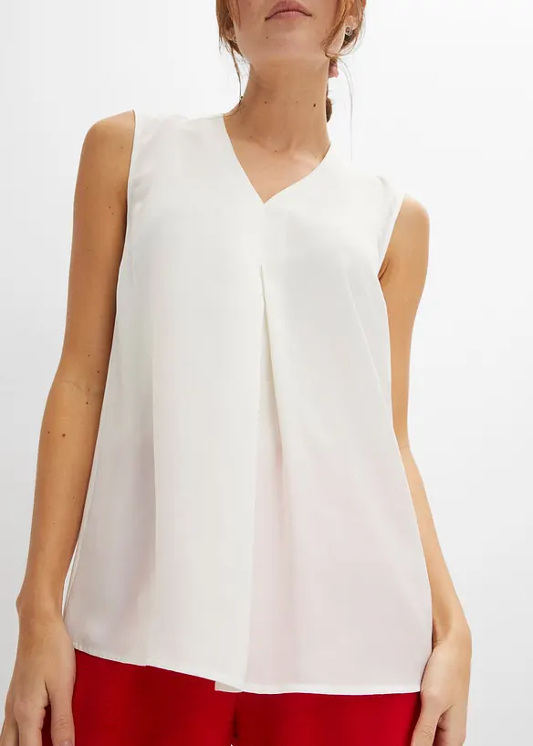 BODYFLIRT Satin-Top Mit Kellerfalte