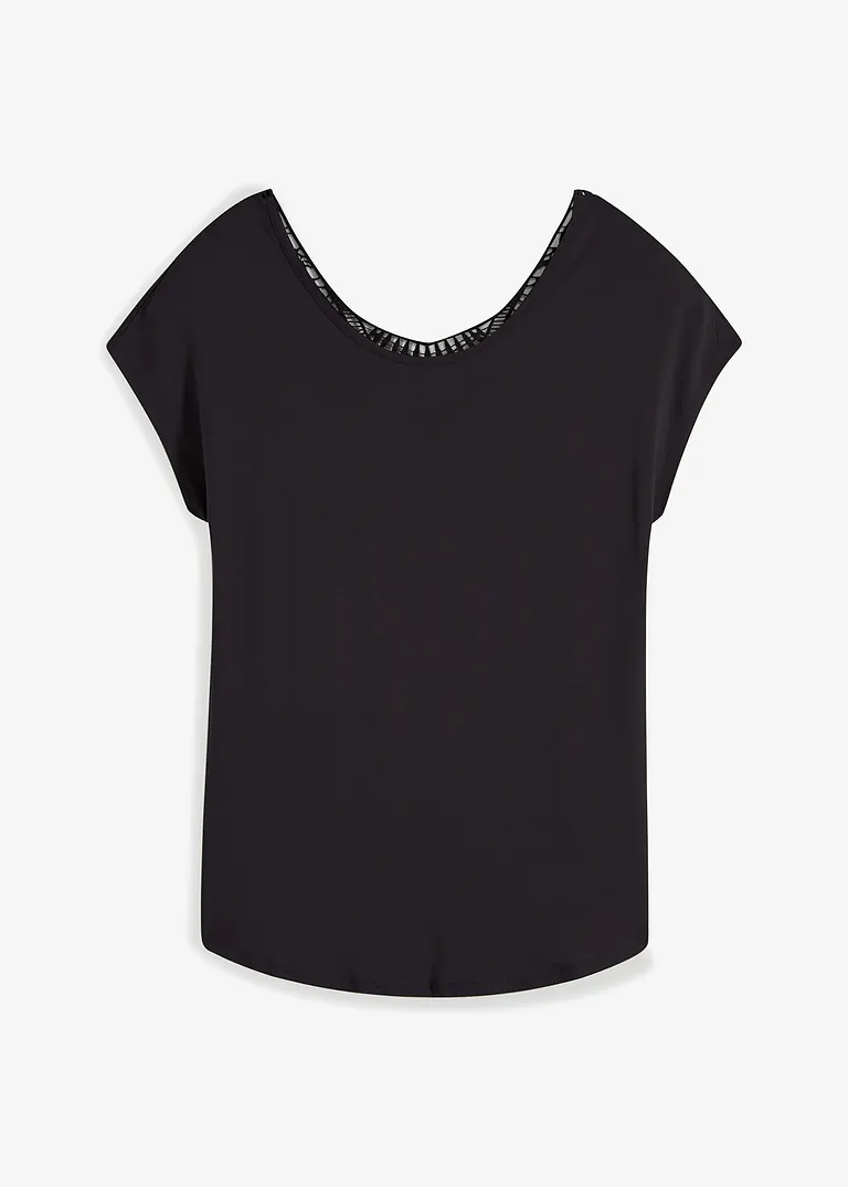 BODYFLIRT Shirt mit Häkeleinsatz