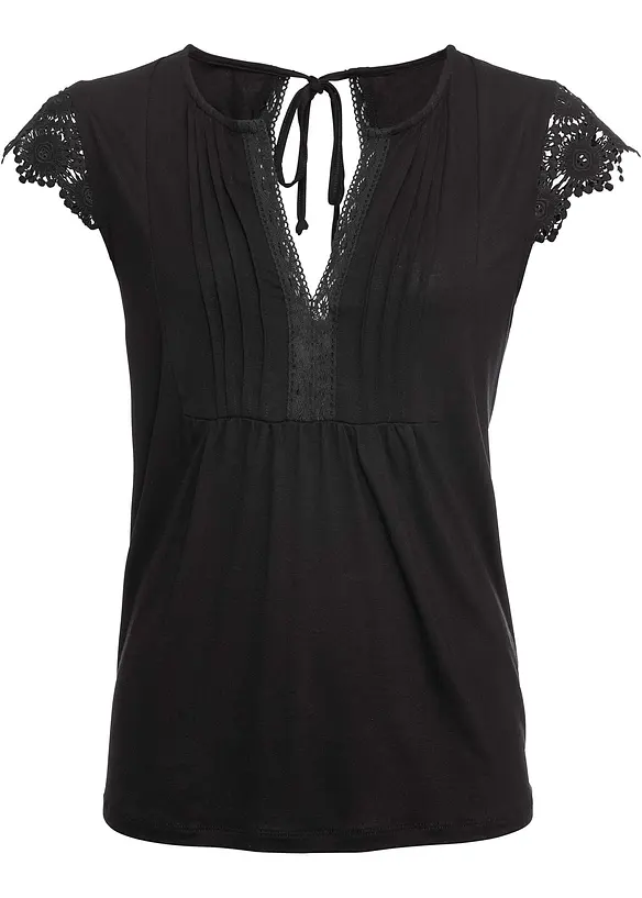 BODYFLIRT Shirt Mit Häkeleinsätzen