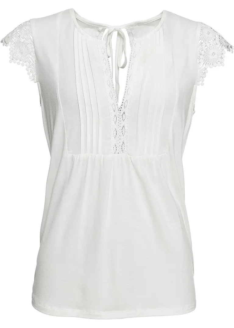 BODYFLIRT Shirt Mit Häkeleinsätzen