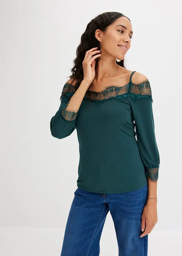 BODYFLIRT Shirt Mit Spitze