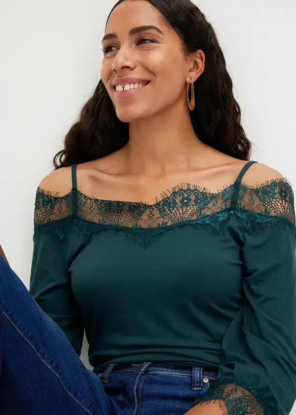 BODYFLIRT Shirt Mit Spitze