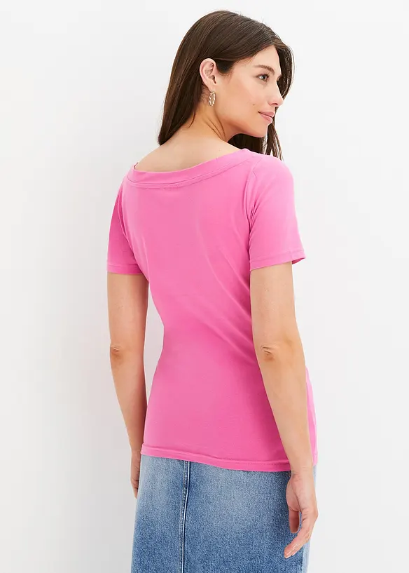 BODYFLIRT Shirt Mit U-Boot-Ausschnitt