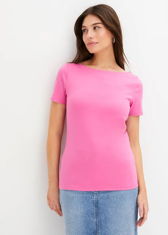 BODYFLIRT Shirt Mit U-Boot-Ausschnitt