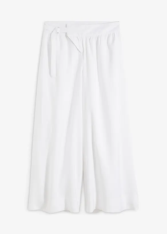 BODYFLIRT Weite Hose mit asymmetrischem Verschluss