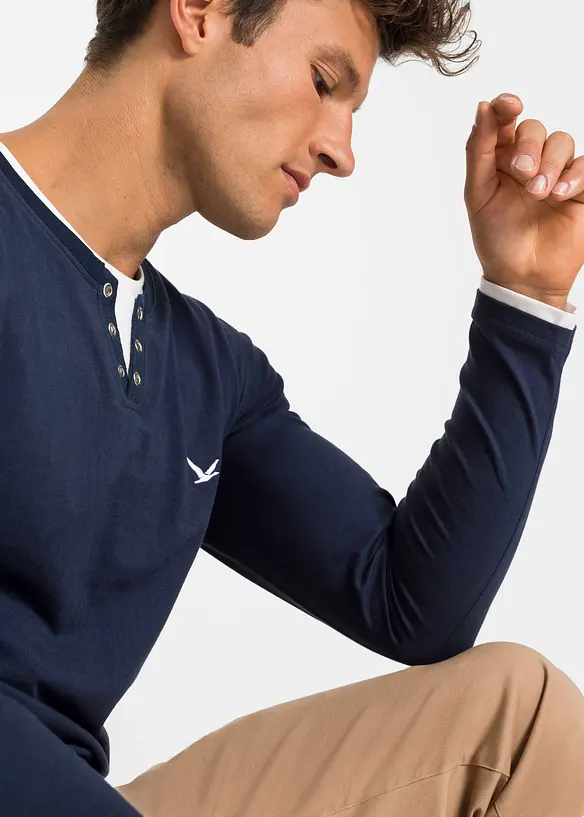 Bonprix 2 In 1 Shirt (2er Pack), Langarm