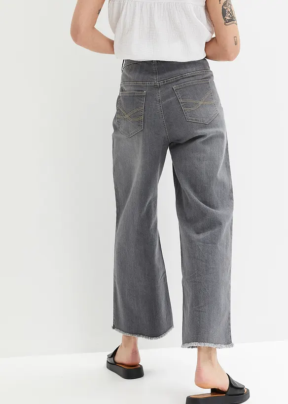 Bonprix 7/8-Komfort-Stretch-Jeans, Wide Fit