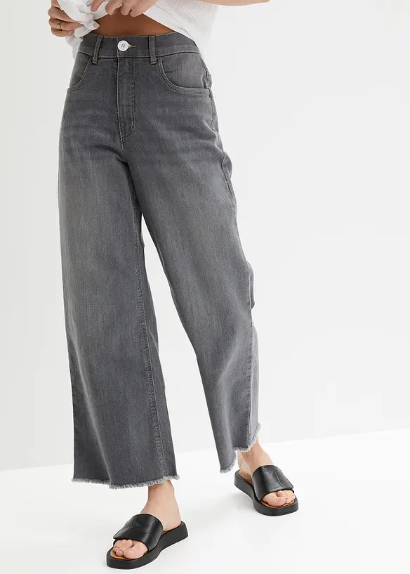 Bonprix 7/8-Komfort-Stretch-Jeans, Wide Fit