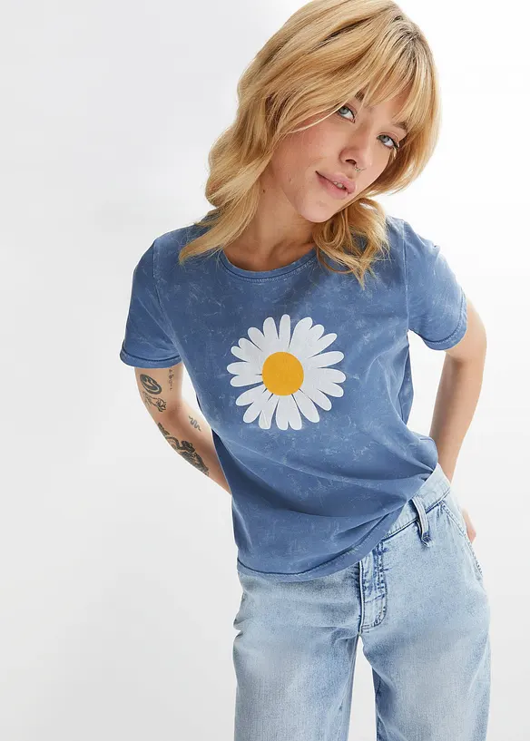 Bonprix Acid-wash Shirt Bedruckt