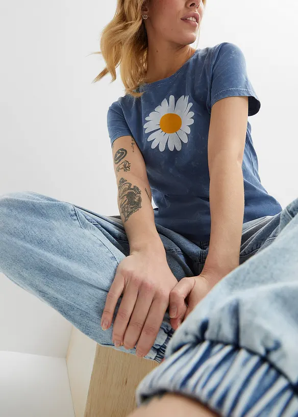 Bonprix Acid-wash Shirt Bedruckt
