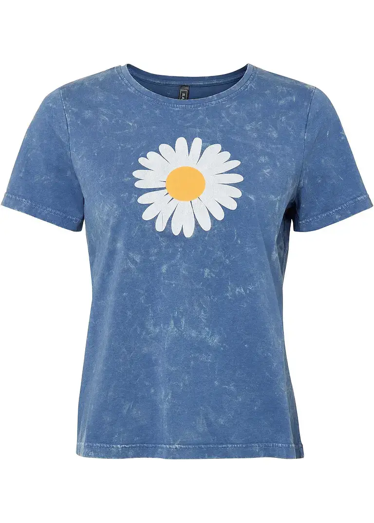 bonprix Acid-wash Shirt bedruckt