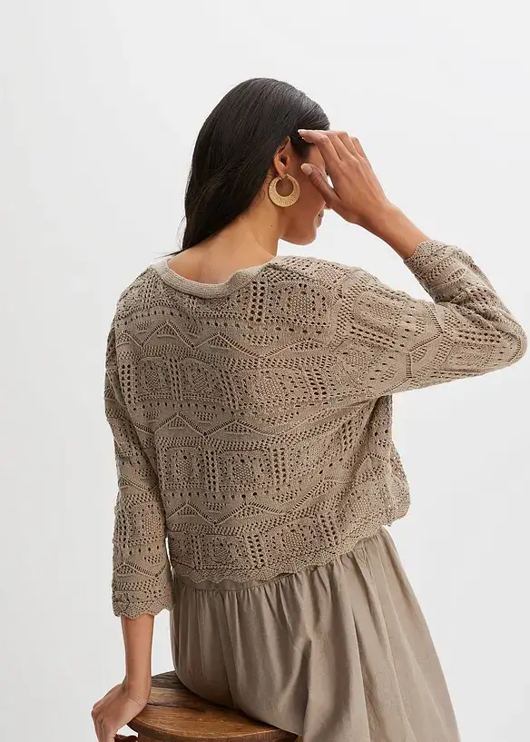 Bonprix Ajour Bolero Mit 3/4 Arm