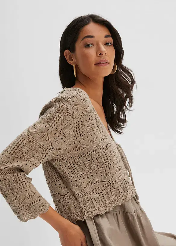 Bonprix Ajour Bolero Mit 3/4 Arm