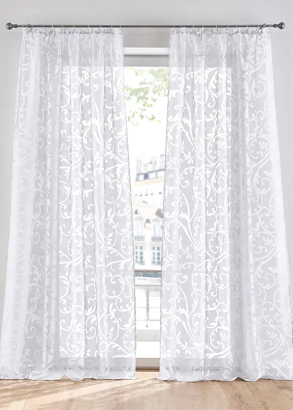 Bonprix Ausbrenner Gardine Mit Ranken (1er Pack)