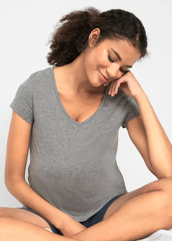 Bonprix Basic Umstandsshirts, 2er-Pack​