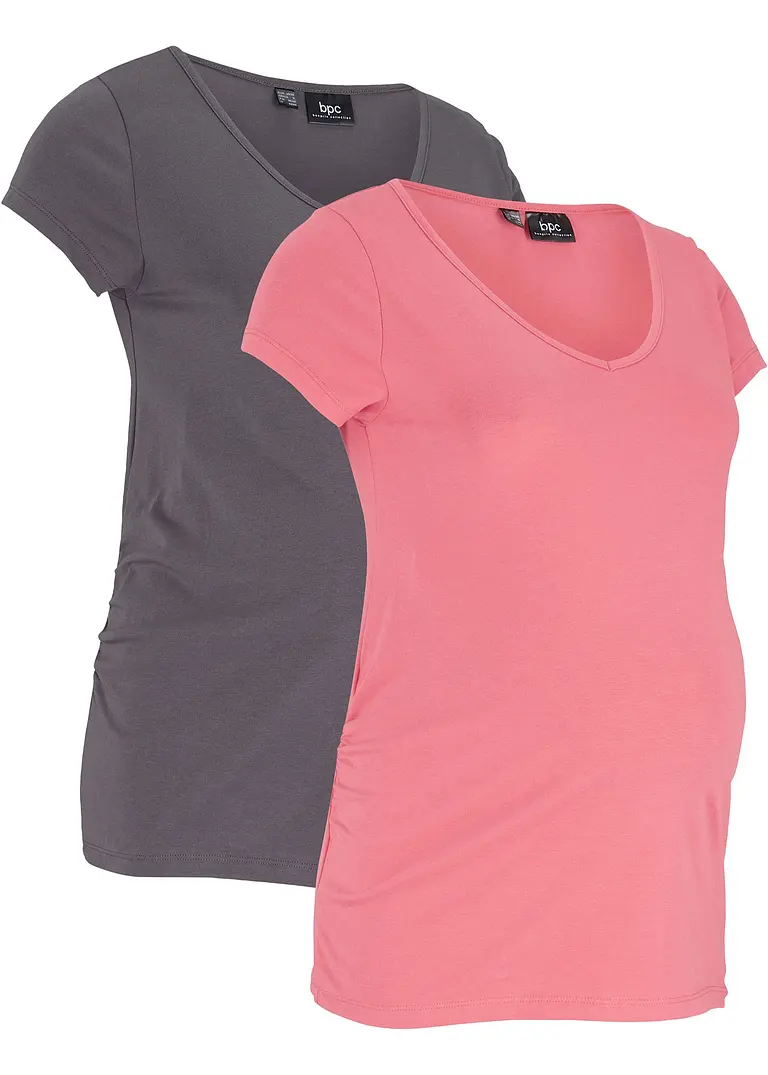 bonprix Basic Umstandsshirts, 2er-Pack​