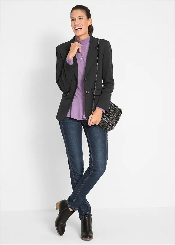 Bonprix Baumwoll Jersey-Blazer, Tailliert