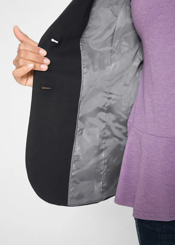 Bonprix Baumwoll Jersey-Blazer, Tailliert