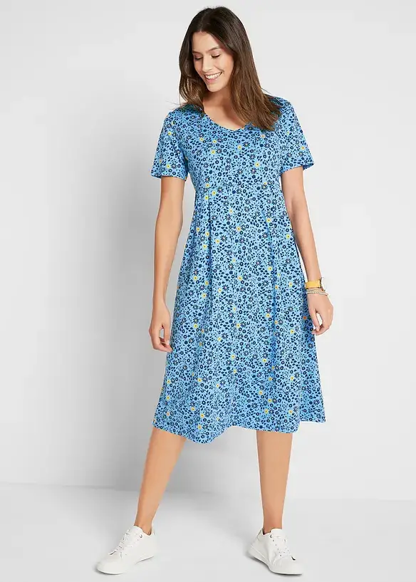 Bonprix Baumwoll-Jerseykleid, Midilänge