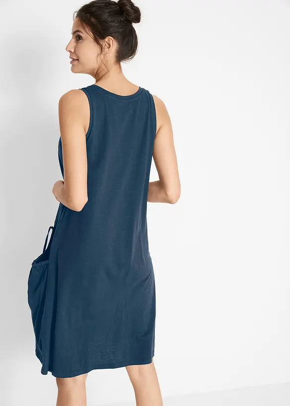 Bonprix Baumwoll-Jerseykleid Mit Taschen