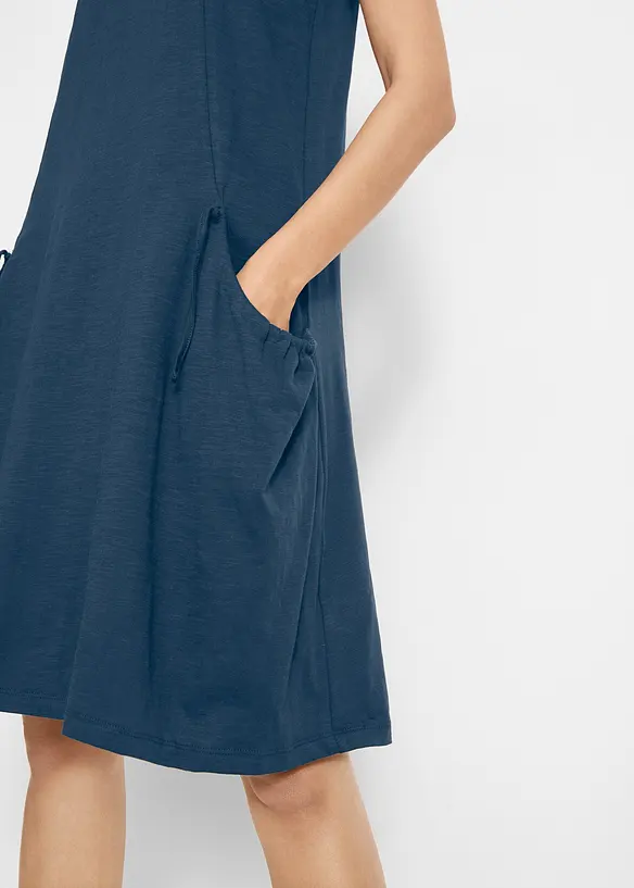 Bonprix Baumwoll-Jerseykleid Mit Taschen