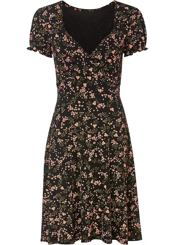 bonprix bedrucktes Jerseykleid