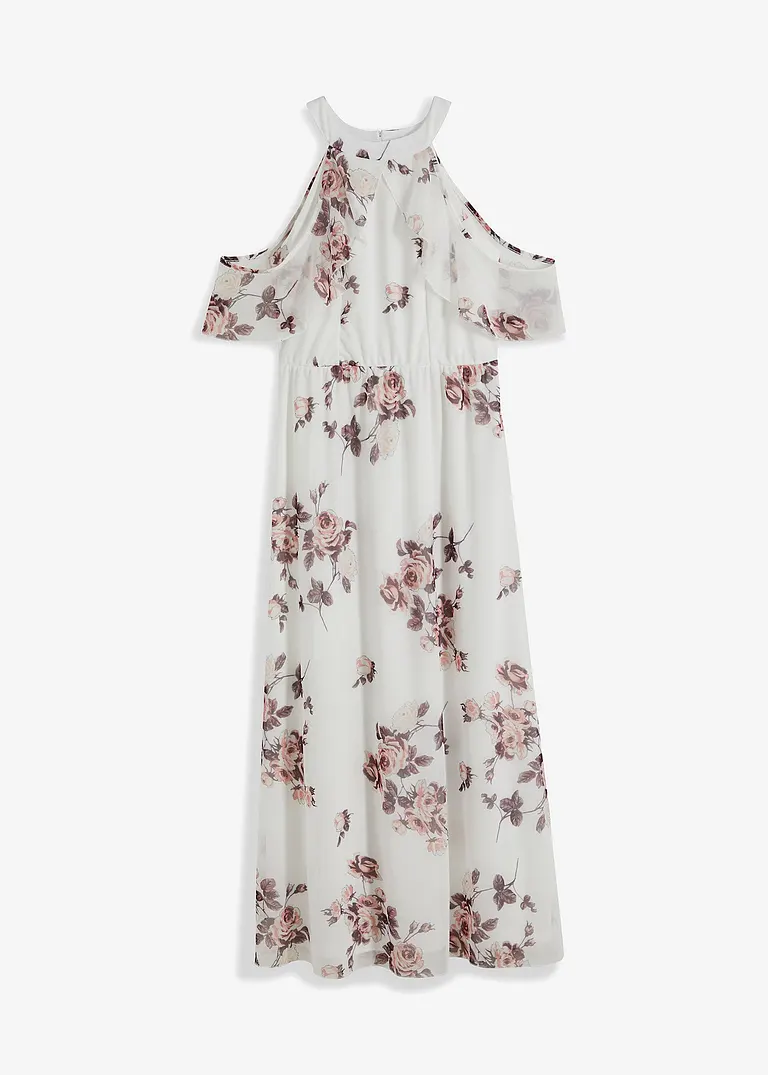 bonprix Bedrucktes Mesh-Maxikleid