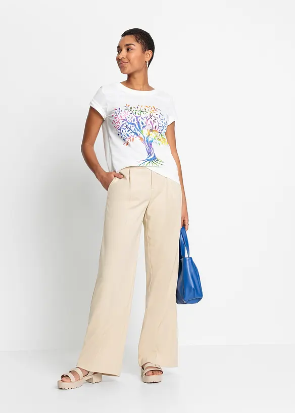 Bonprix Bedrucktes T-Shirt Aus Bio-Baumwolle