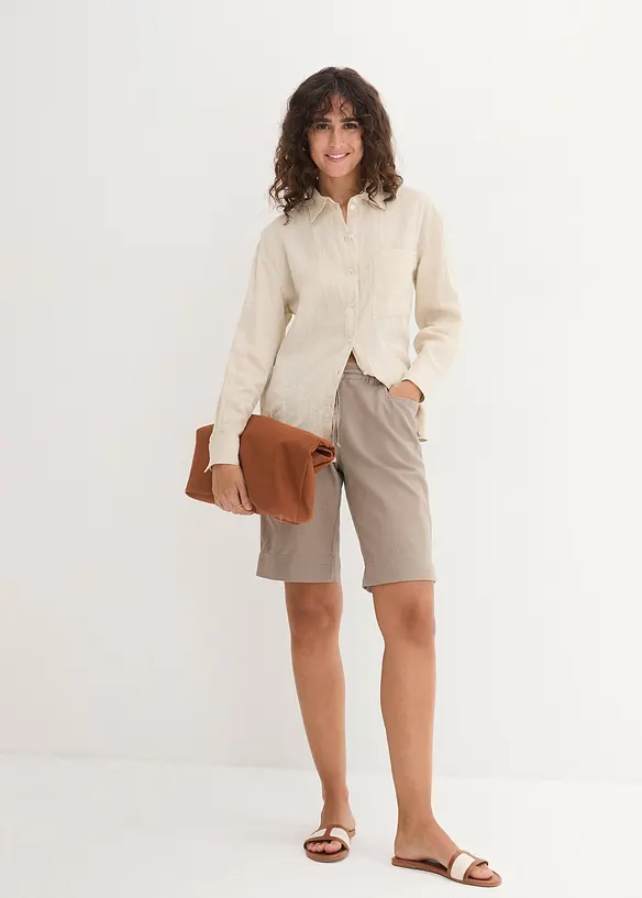 Bonprix Bermuda Mit Leinen