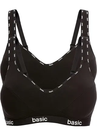 bonprix BH ohne Bügel mit Bio-Baumwolle (2er Pack)