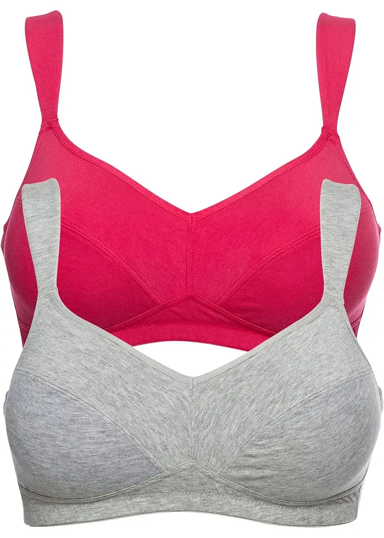 bonprix BH ohne Bügel mit Bio-Baumwolle (2er Pack)