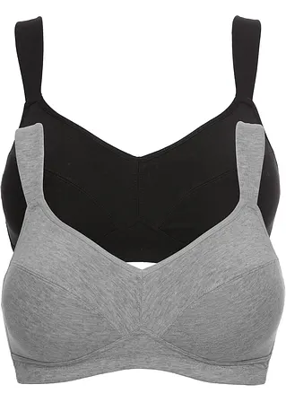 bonprix BH ohne Bügel mit Bio-Baumwolle (2er Pack)