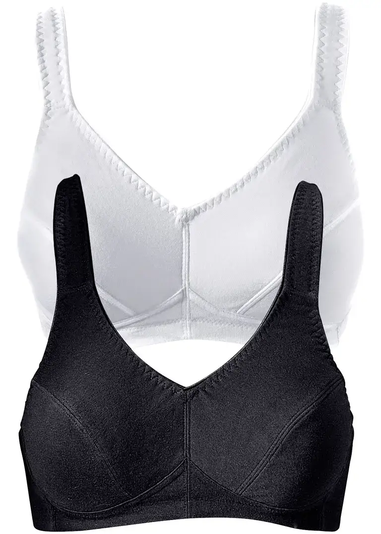 bonprix BH ohne Bügel mit Bio-Baumwolle (2er Pack)