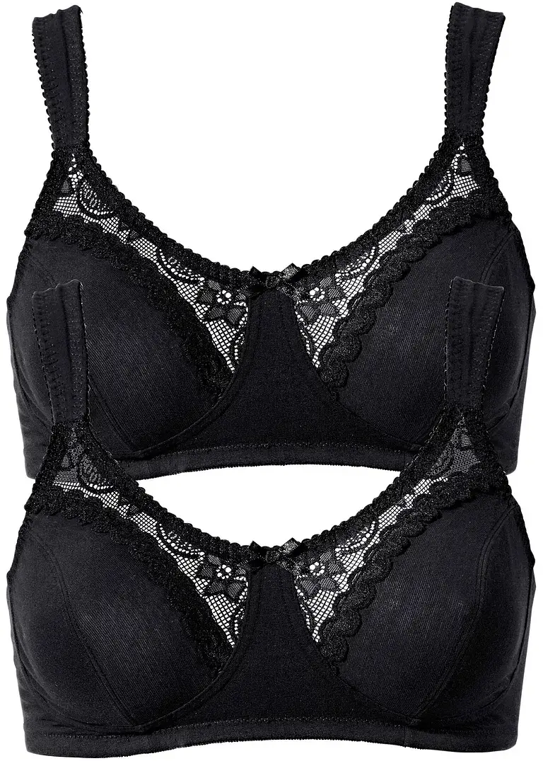 bonprix BH ohne Bügel mit Bio-Baumwolle (2er Pack)