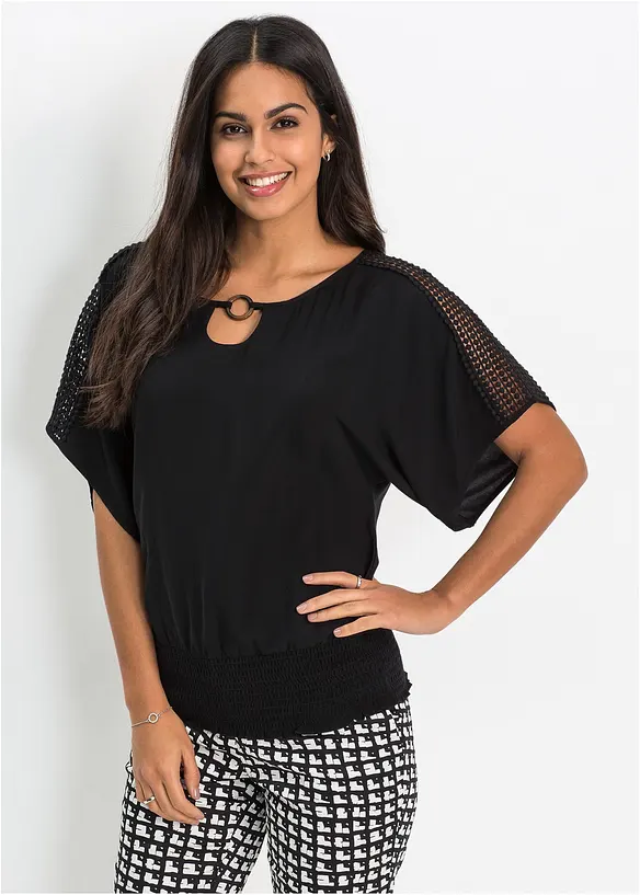 Bonprix Bluse Mit Spitze