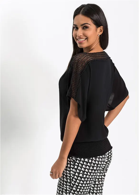 Bonprix Bluse Mit Spitze