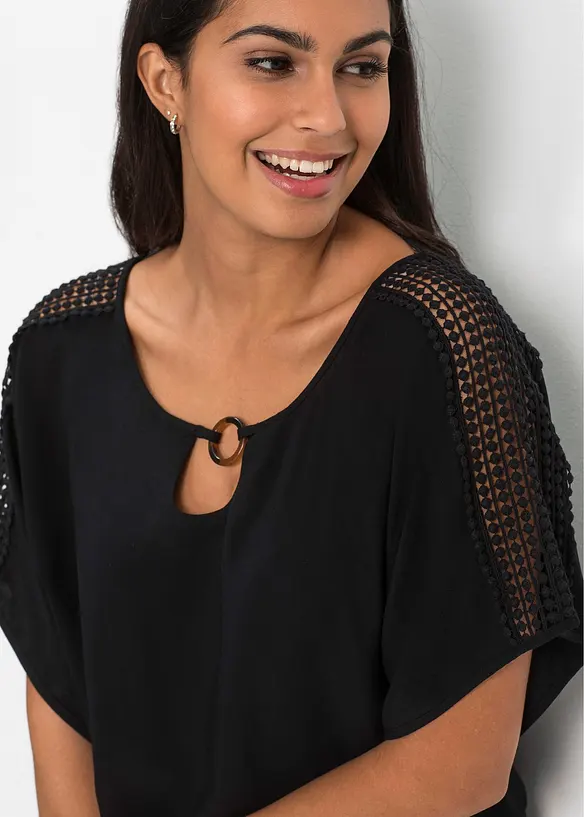 Bonprix Bluse Mit Spitze