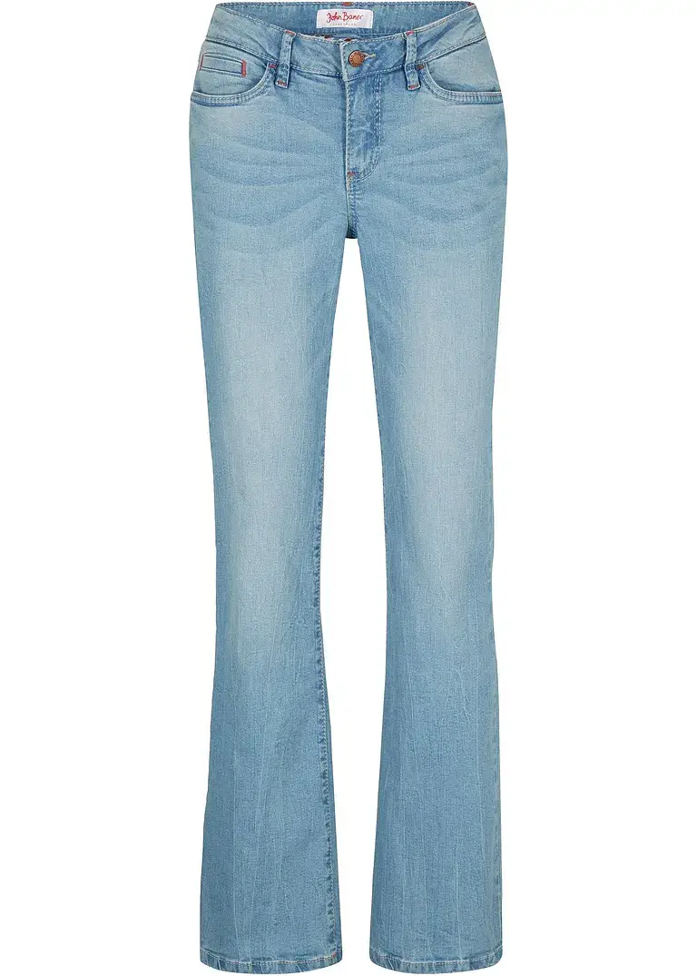 bonprix Bootcut Jeans Mid Waist, Stretch