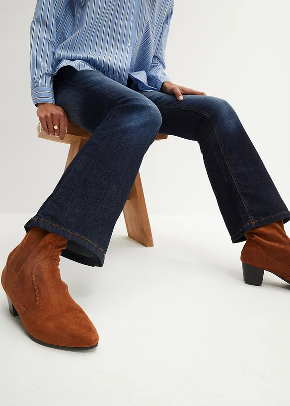 Bonprix Bootcut Jeans Mid Waist, Stretch