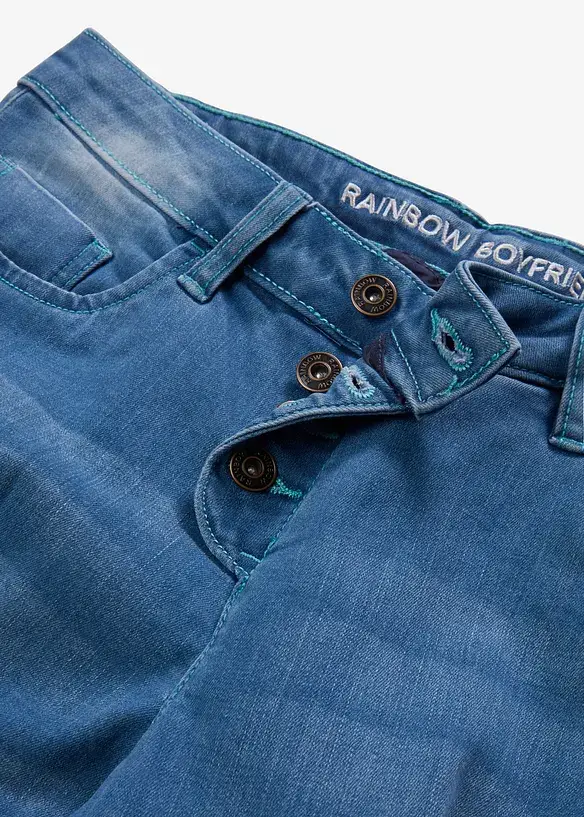 Bonprix Boyfriend Jeans Mid Waist, Rec. Polyester