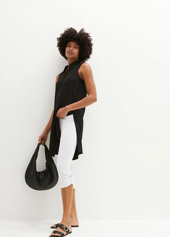 Bonprix Capri-Leggings Mit Knopf