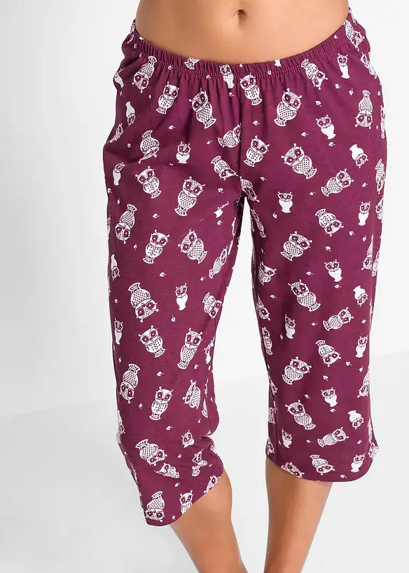 Bonprix Capri Pyjama Mit Kurzen Ärmeln
