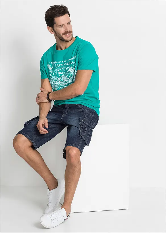 Bonprix Cargo-Jeans-Bermuda Regular Fit