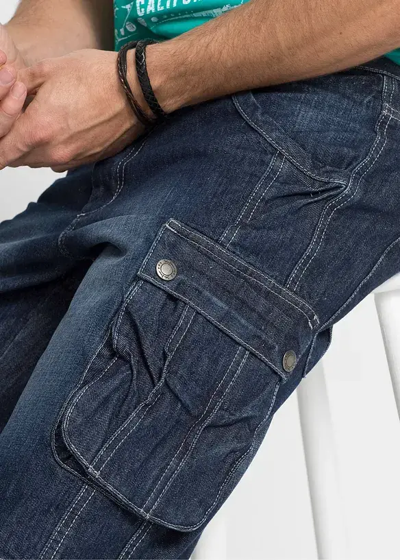 Bonprix Cargo-Jeans-Bermuda Regular Fit