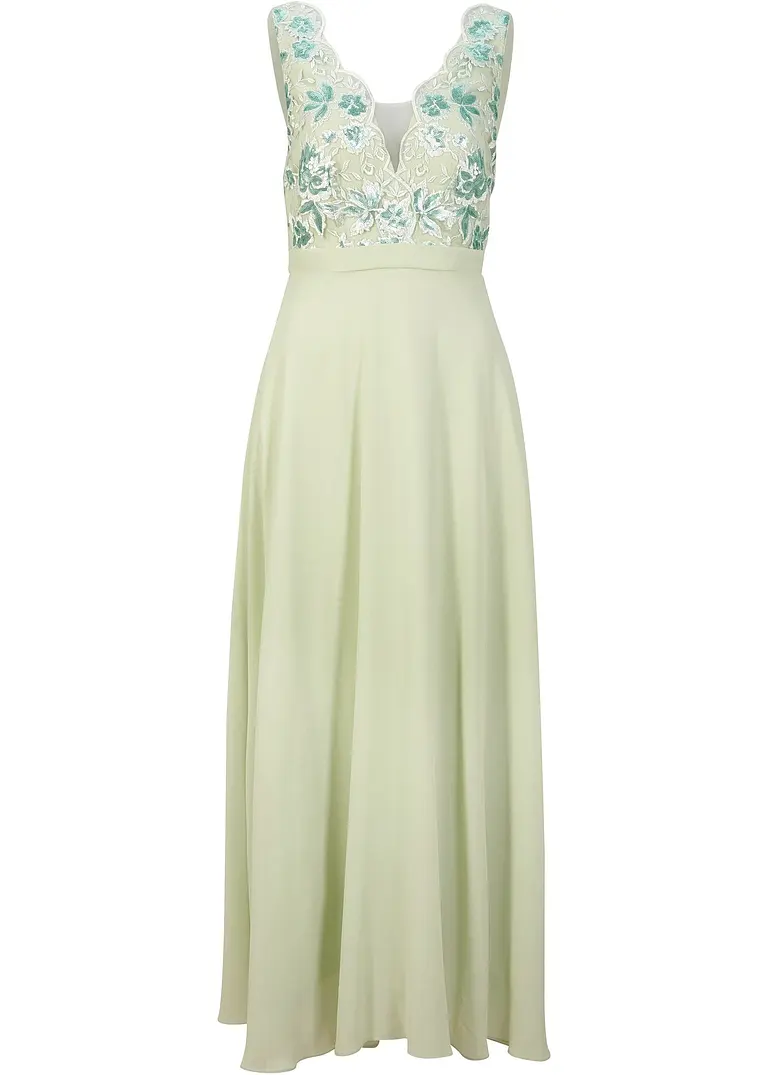 bonprix Chiffonkleid mit Pailettenstickerei