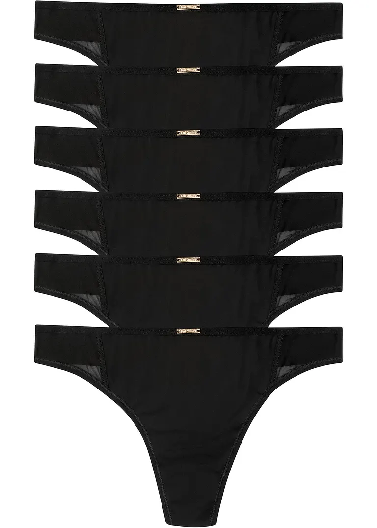 Bonprix Feel Comfort String Mikrofaser (6er Pack)