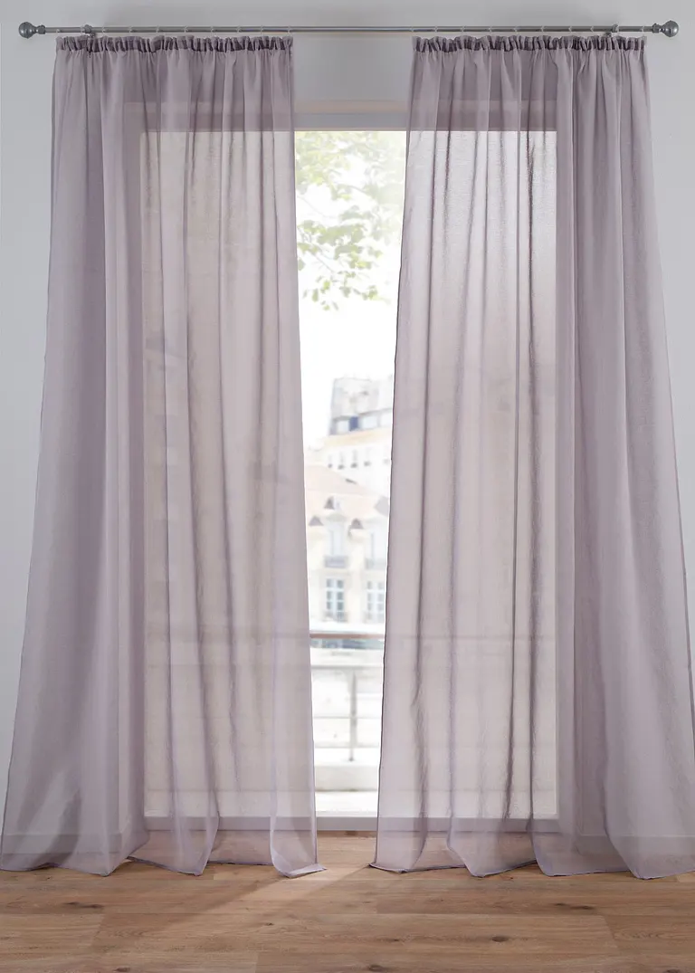 bonprix Gardine mit feiner Struktur (1er Pack)