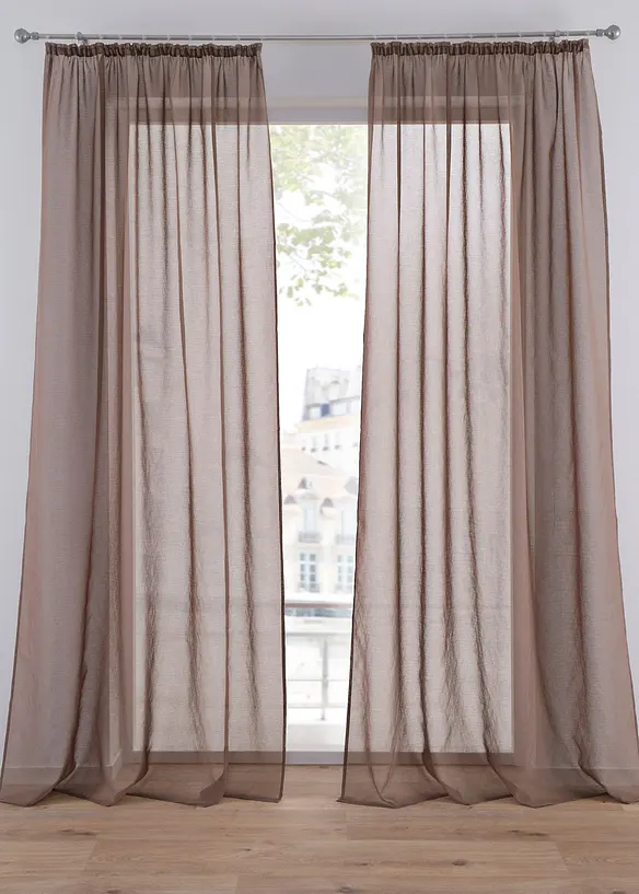 Bonprix Gardine Mit Feiner Struktur (1er Pack)