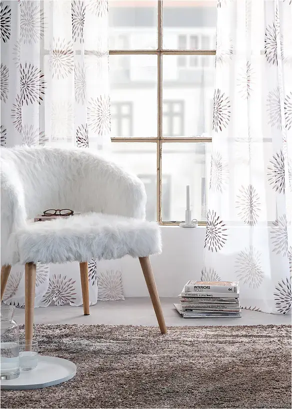 Bonprix Gardine Mit Kreise Druck(1er-Pack)